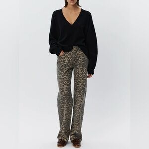 Sophie Schnoor Denmark Leopard print trousers size M
